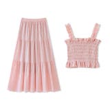 シャーリングキャミソール ティアードスカート セットアップ夏 | COCOMOMO | 詳細画像31 