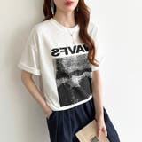フォトプリントTシャツ ロゴtシャツ オーバーサイズ | COCOMOMO | 詳細画像13 