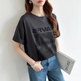 フォトプリントTシャツ ロゴtシャツ オーバーサイズ | COCOMOMO | 詳細画像21 