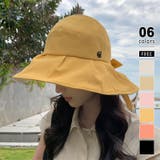 イエロー | つば広ハット 帽子 日焼け対策 | COCOMOMO