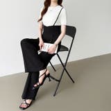 サロペットパンツ ハイウエスト ワイドパンツ | COCOMOMO | 詳細画像33 