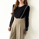 サロペットパンツ ハイウエスト ワイドパンツ | COCOMOMO | 詳細画像23 