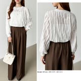 フリルトップス 長袖カットソー ウェーブTシャツ | COCOMOMO | 詳細画像13 