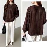 フリルトップス 長袖カットソー ウェーブTシャツ | COCOMOMO | 詳細画像29 