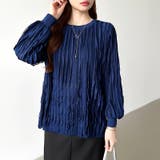 フリルトップス 長袖カットソー ウェーブTシャツ | COCOMOMO | 詳細画像34 