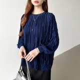 フリルトップス 長袖カットソー ウェーブTシャツ | COCOMOMO | 詳細画像35 