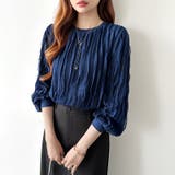 フリルトップス 長袖カットソー ウェーブTシャツ | COCOMOMO | 詳細画像38 