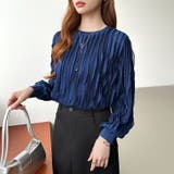 フリルトップス 長袖カットソー ウェーブTシャツ | COCOMOMO | 詳細画像40 