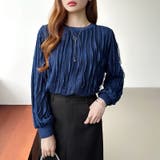 フリルトップス 長袖カットソー ウェーブTシャツ | COCOMOMO | 詳細画像41 