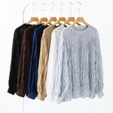 フリルトップス 長袖カットソー ウェーブTシャツ | COCOMOMO | 詳細画像50 