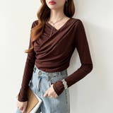 オフショルダードレープトップス オフショルダー シアートップス | COCOMOMO | 詳細画像17 