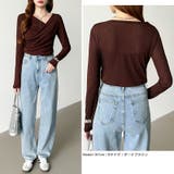 オフショルダードレープトップス オフショルダー シアートップス | COCOMOMO | 詳細画像18 