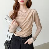 オフショルダードレープトップス オフショルダー シアートップス | COCOMOMO | 詳細画像24 