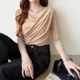 オフショルダードレープトップス オフショルダー シアートップス | COCOMOMO | 詳細画像26 