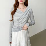 オフショルダードレープトップス オフショルダー シアートップス | COCOMOMO | 詳細画像30 