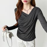 オフショルダードレープトップス オフショルダー シアートップス | COCOMOMO | 詳細画像36 