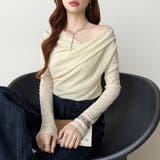 オフショルダードレープトップス オフショルダー シアートップス | COCOMOMO | 詳細画像4 