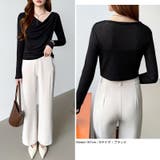 オフショルダードレープトップス オフショルダー シアートップス | COCOMOMO | 詳細画像47 