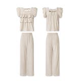 フリルショルダーティアードセットアップ パンツセットアップ セットアップ夏 | COCOMOMO | 詳細画像23 