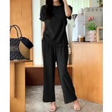 セットアップ夏 半袖トップスワイドパンツセット パンツセットアップ | COCOMOMO | 詳細画像13 