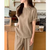 セットアップ夏 半袖トップスワイドパンツセット パンツセットアップ | COCOMOMO | 詳細画像6 