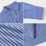 ストライプシャツ オーバーサイズ カラーシャツ | COCOMOMO | 詳細画像21 