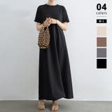 ブラック | エンボスワンピース フレアワンピース 夏ワンピース | COCOMOMO