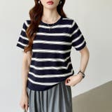 サマーニット ボーダーニット トップス夏 | COCOMOMO | 詳細画像10 