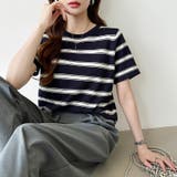 サマーニット ボーダーニット トップス夏 | COCOMOMO | 詳細画像12 