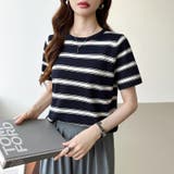 サマーニット ボーダーニット トップス夏 | COCOMOMO | 詳細画像16 