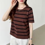 サマーニット ボーダーニット トップス夏 | COCOMOMO | 詳細画像25 