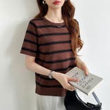 サマーニット ボーダーニット トップス夏 | COCOMOMO | 詳細画像27 