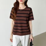 サマーニット ボーダーニット トップス夏 | COCOMOMO | 詳細画像29 