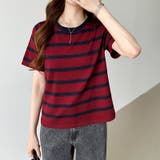 サマーニット ボーダーニット トップス夏 | COCOMOMO | 詳細画像32 