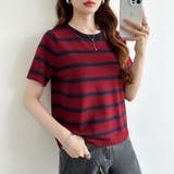 サマーニット ボーダーニット トップス夏 | COCOMOMO | 詳細画像33 