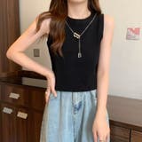 サマーニット ノースリーブ アクセサリー付き | COCOMOMO | 詳細画像14 
