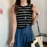 サマーニット ノースリーブ アクセサリー付き | COCOMOMO | 詳細画像9 