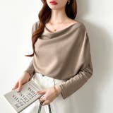 3wayで着回し自在 オフショルダー ドレープトップス | COCOMOMO | 詳細画像9 