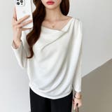 3wayで着回し自在 オフショルダー ドレープトップス | COCOMOMO | 詳細画像18 