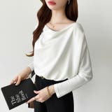 3wayで着回し自在 オフショルダー ドレープトップス | COCOMOMO | 詳細画像20 