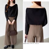 3wayで着回し自在 オフショルダー ドレープトップス | COCOMOMO | 詳細画像26 