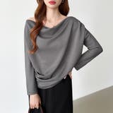 3wayで着回し自在 オフショルダー ドレープトップス | COCOMOMO | 詳細画像3 