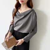 3wayで着回し自在 オフショルダー ドレープトップス | COCOMOMO | 詳細画像4 