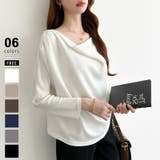 ホワイト | 3wayで着回し自在 オフショルダー ドレープトップス | COCOMOMO