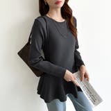 ペプラムトップス ペプラムニット オフィスカジュアル | COCOMOMO | 詳細画像38 