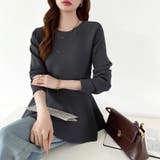 ペプラムトップス ペプラムニット オフィスカジュアル | COCOMOMO | 詳細画像39 