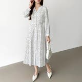 【花柄 ドット柄】 きれいめワンピース | COCOMOMO | 詳細画像10 