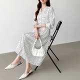 【花柄 ドット柄】 きれいめワンピース | COCOMOMO | 詳細画像16 