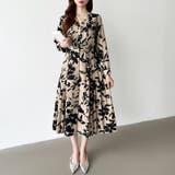 【花柄 ドット柄】 きれいめワンピース | COCOMOMO | 詳細画像3 