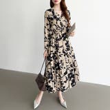 【花柄 ドット柄】 きれいめワンピース | COCOMOMO | 詳細画像4 